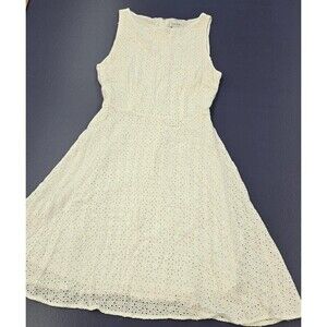 Nicole Miller NY Women's Dress Size 4 White Mini Zip Closure (A26)